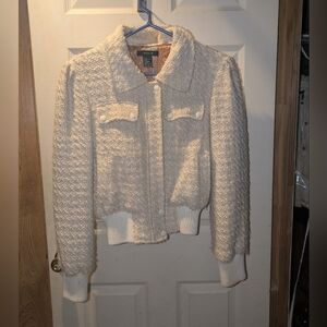 Arden B Cream Teddy Jacket
